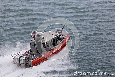 U.S. Coast Guard patrol boat Editorial Stock Photo