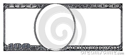 U.S. 100 dollar banknote. Elements Stock Photo