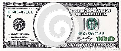 U.S. 100 dollar border Stock Photo