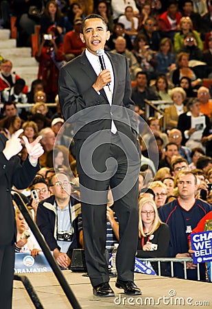 U.S. President Barack Obama Editorial Stock Photo