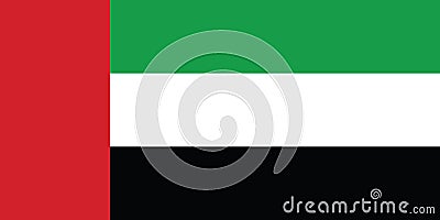 UAE Dubai Flag Stock Photo