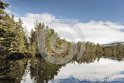 Uath Lochans in the Cairngorms National Park of Scotland. Stock Photo