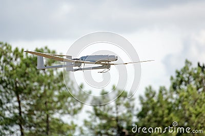 Uav drone plane flying Stock Photo