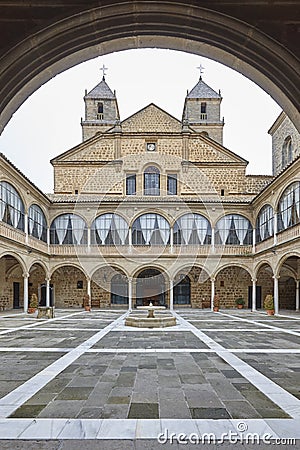 Ubeda Unesco World Heritage. Antique Hospital Santiago building. Jaen Stock Photo