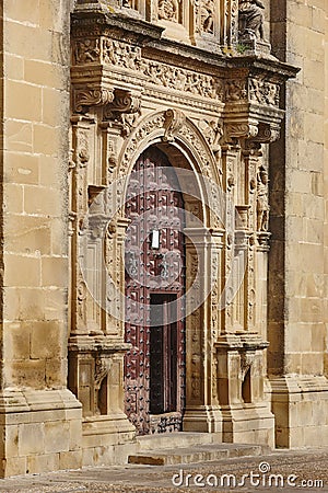 Ubeda Unesco world heritage. El Salvador chapel facade. Jaen Stock Photo