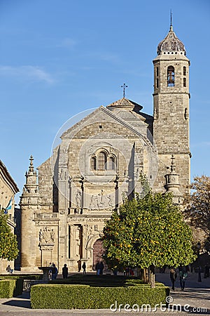 Ubeda Unesco world heritage. El Salvador sacred chapel. Jaen Stock Photo