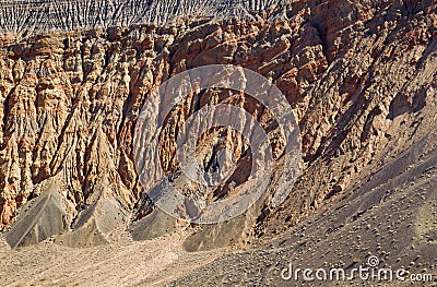 Ubehebe Crater. Stock Photo