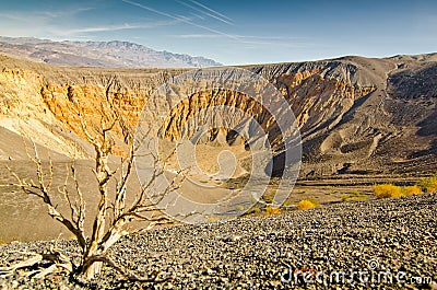 Ubehebe Crater Stock Photo