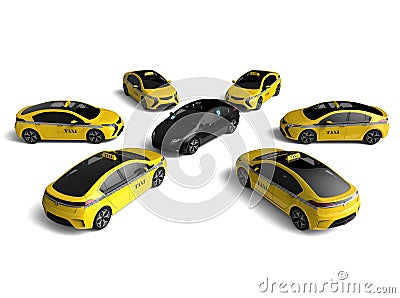 Uber taxi Conflict scene Editorial Stock Photo