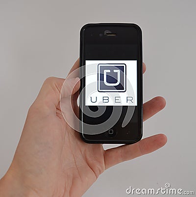 Uber taxi Editorial Stock Photo