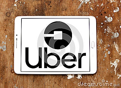 Uber taxi logo Editorial Stock Photo