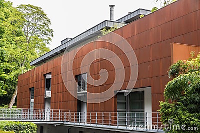 Uccle, Brussels Capital Region - Belgium - Contemporary luxurious apartment construction Editorial Stock Photo