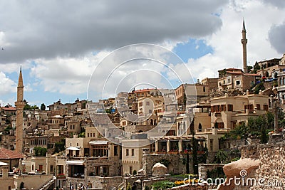 Uchisar Town Stock Photo