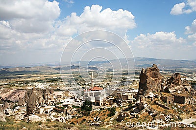 Uchisar Town Stock Photo