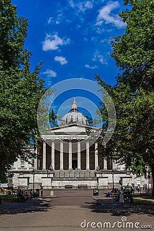 UCL University College Cruciform building in London, England, UK Editorial Stock Photo