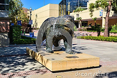 UCLA Bruin Bear Statue Editorial Stock Photo