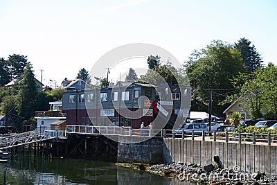 Ucluelet Harbour Editorial Stock Photo