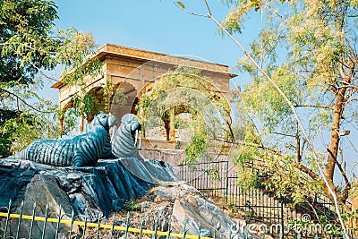 Rajiv Gandhi Park in Udaipur, India Editorial Stock Photo