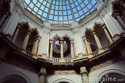 Uder the dome of Tate Britain , London, UK Editorial Stock Photo