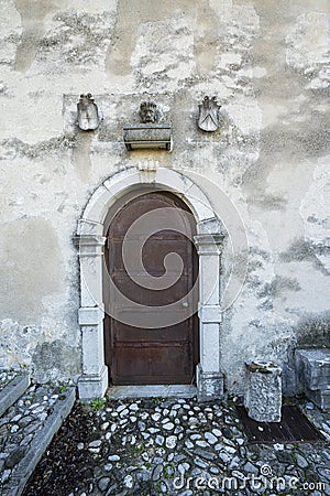The house of Confraternity in Udine Editorial Stock Photo