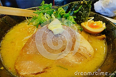 Udon noodle - Japanese food in Tokyo, Japan Stock Photo