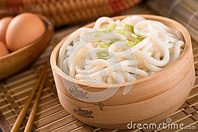 Udon Noodles Stock Photo
