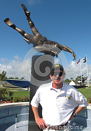 UDT-SEAL Memorial Statue - Museum Director Editorial Stock Photo