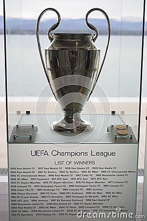 Uefa Champions League Trophy Editorial Stock Photo