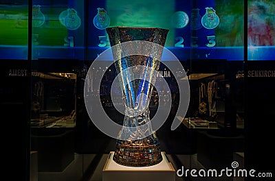 UEFA Cup Trophy Editorial Stock Photo