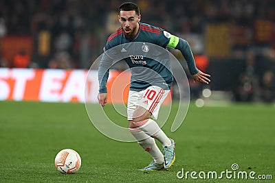 UEFA EUROPA LEAGUE 2023 Quarter finals: AS ROMA VS FEYENOORD Editorial Stock Photo