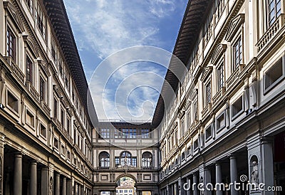 Uffizi`s Gallery, Florence,Tuscany, Italy Stock Photo