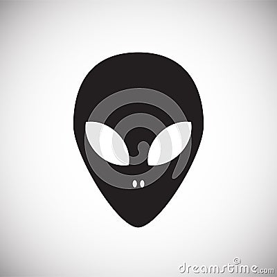 Ufo Alien icon on white background for graphic and web design, Modern simple vector sign. Internet concept. Trendy symbol for Vector Illustration