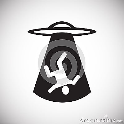 Ufo Alien icon on white background for graphic and web design, Modern simple vector sign. Internet concept. Trendy symbol for Vector Illustration