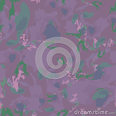 UFO camouflage of various shades of violet, blue and green colors Stock Photo