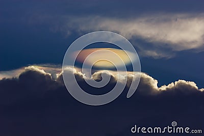 UFO cloud Stock Photo