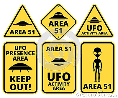 Ufo danger Vector Illustration