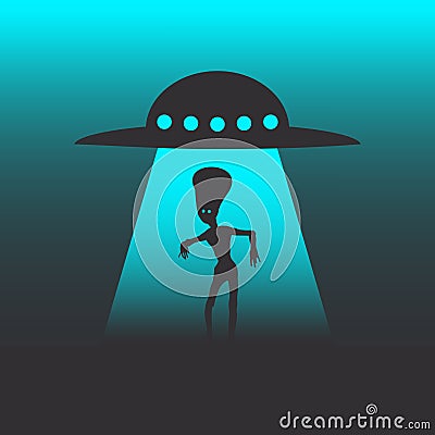Abstract sci-fi concept Vector Illustration