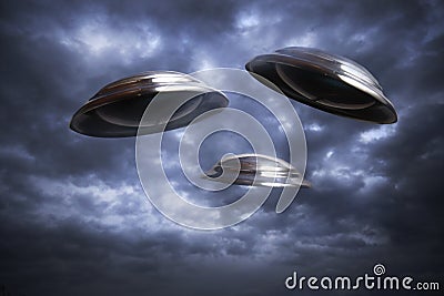 UFOs Stock Photo