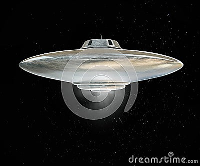 Ufo spaceship Stock Photo