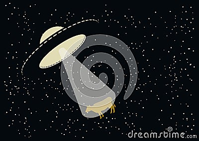 UFO vector illustration Vector Illustration