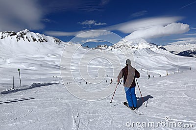 UFO, Winter ski resort of Tignes-Val d Isere, France Editorial Stock Photo