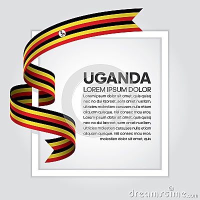 Uganda flag background Vector Illustration