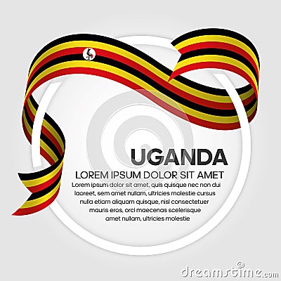 Uganda flag background Vector Illustration