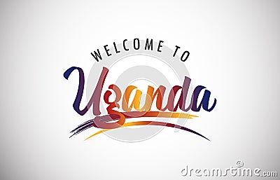 Welcome to Uganda Vector Illustration