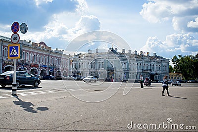 Uglich - an ancient city on the Volga River Editorial Stock Photo