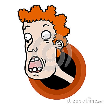 Ugly Cartoon Face Stock Image - Image: 24010171