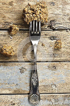 Ugly but Good Cookie and Fork Stock Photo