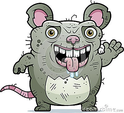 Ugly Rat Waving Stock Vector - Image: 47480318
