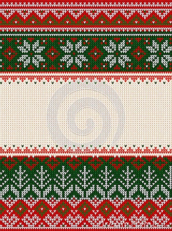 Ugly sweater Merry Christmas party ornament background seamless pattern Vector Illustration