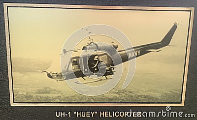 UH-1 Huey Helicopter Editorial Stock Photo